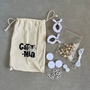 Kit branco para montagem móbile de carrinho